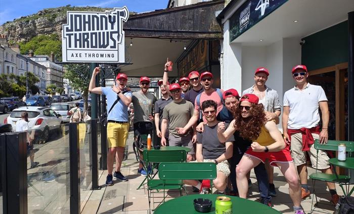 Stag Party at Johnny Throws, Llandudno